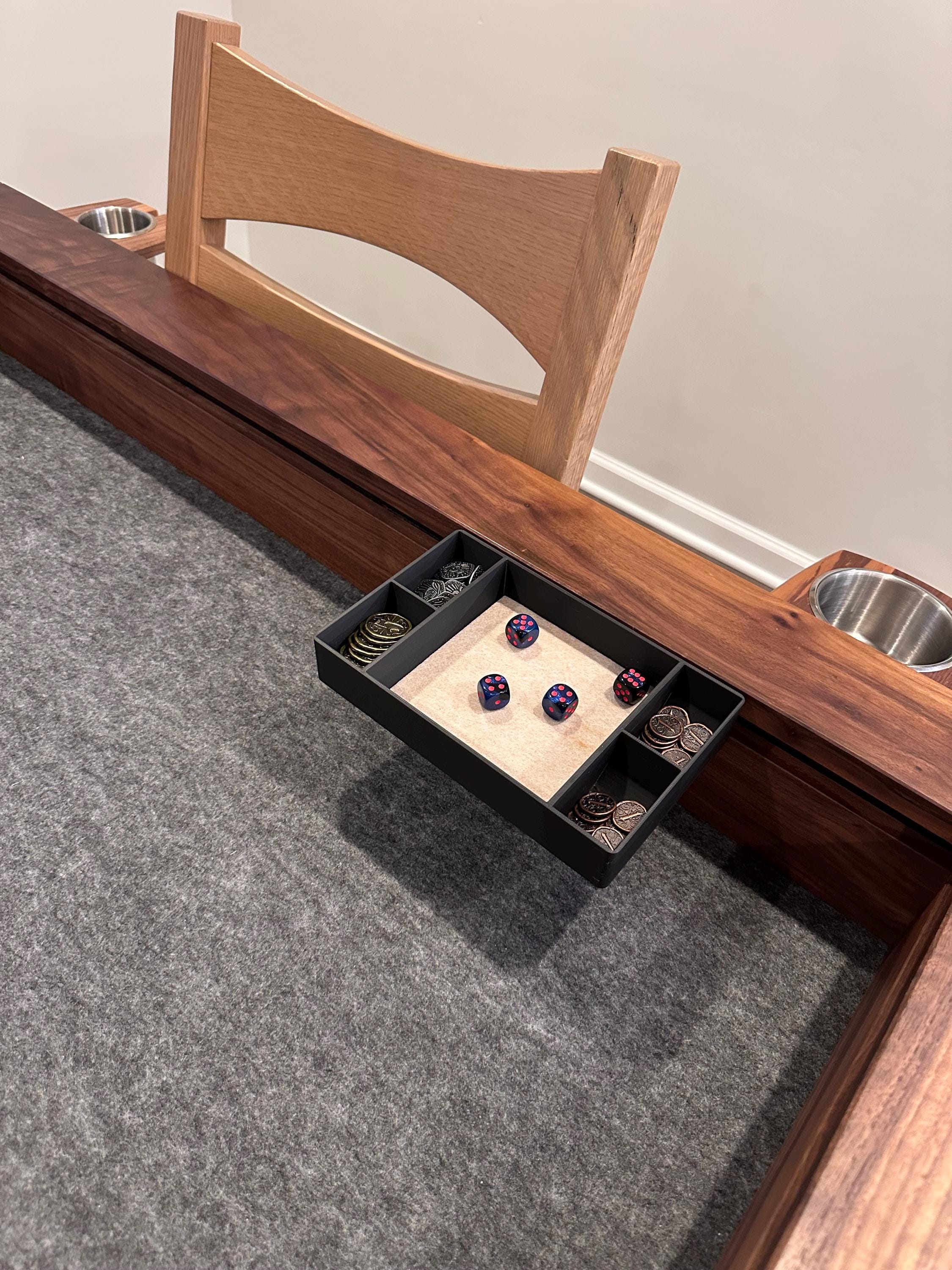 Wyrmwood Modular Gaming Table Personal Station: Dice Tray & Bits Bento ...