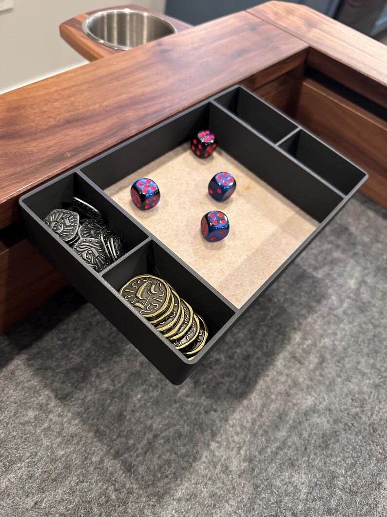 Wyrmwood Modular Gaming Table Personal Station: Dice Tray & Bits Bento ...