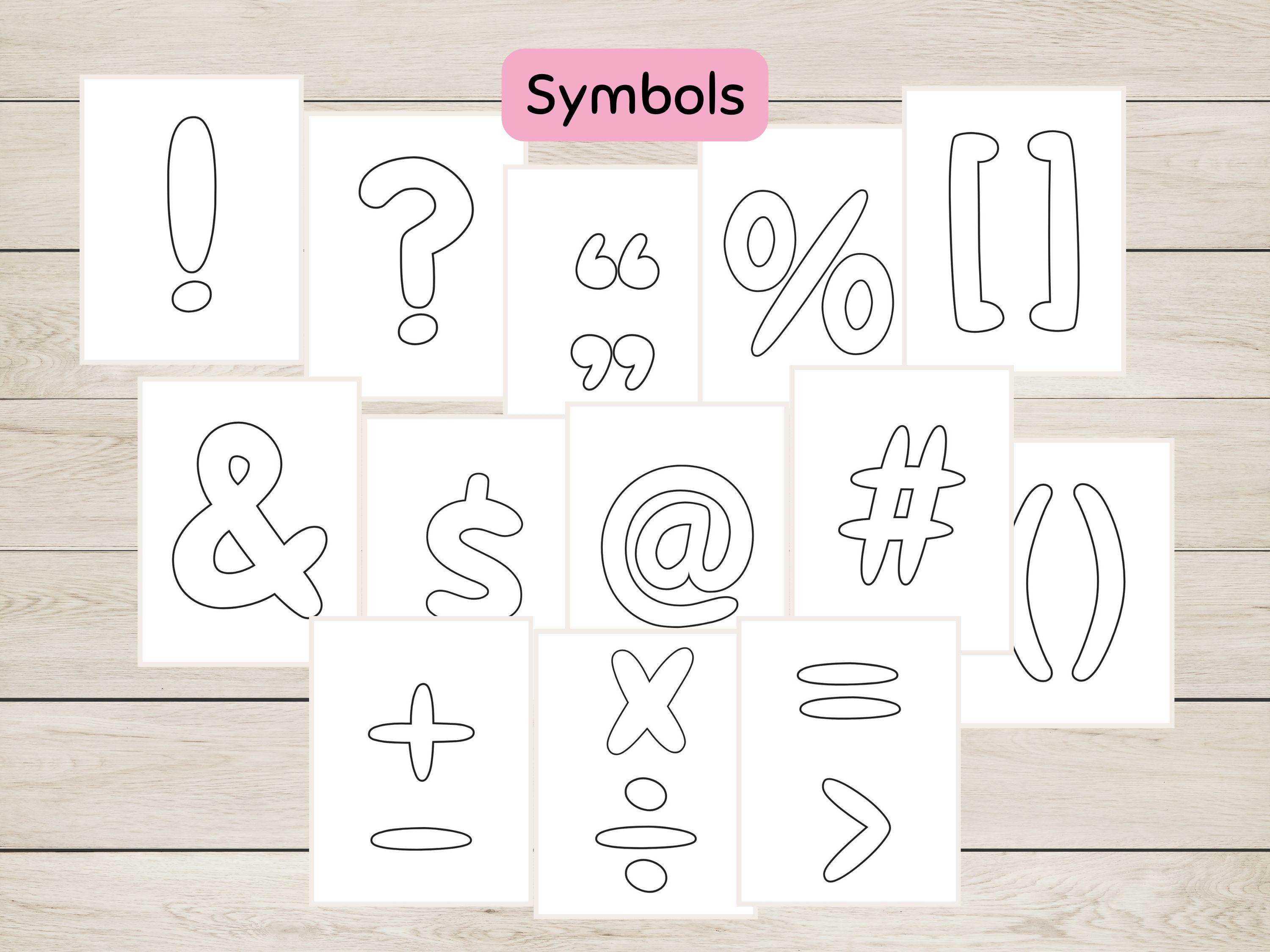 Printable Bubble Letters and Numbers for Kids Crafts, Large Alphabet ...