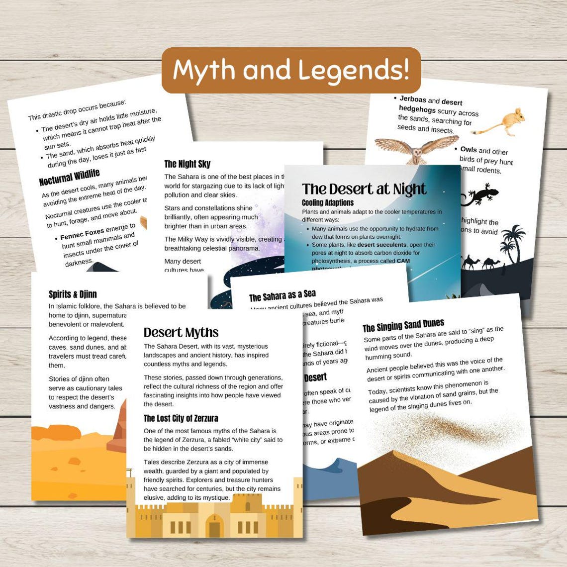 Sahara Desert Unit Study- Explore This Desert Biome's Geography ...