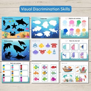 Ocean Animals Busy Book – Printable PDF Preschool Learning Binder ...