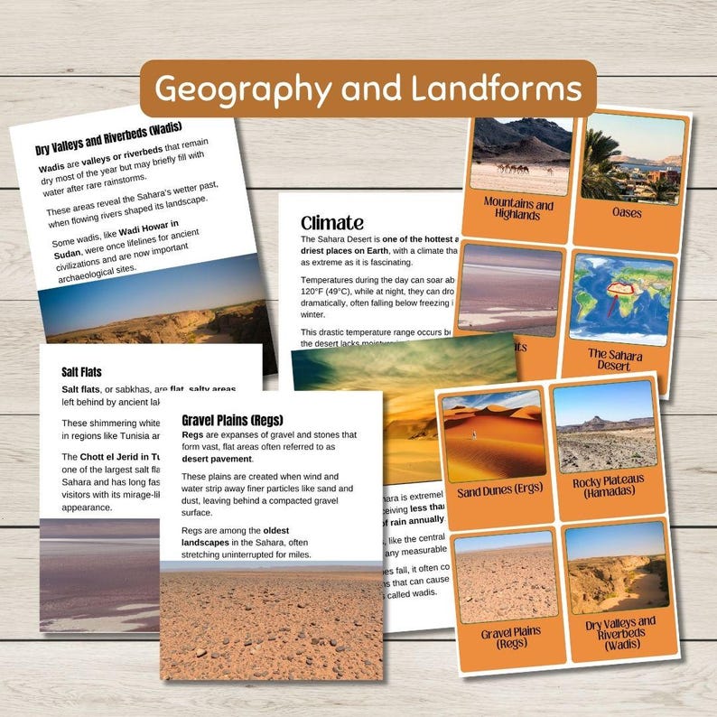 Sahara Desert Unit Study- Explore This Desert Biome's Geography ...