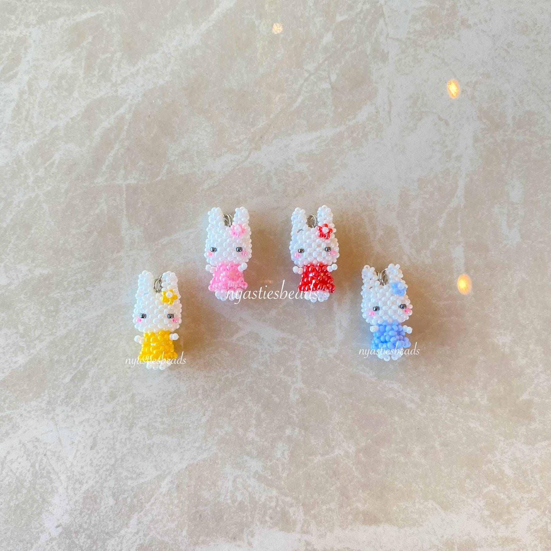 Miffy Beaded Keychain - Etsy