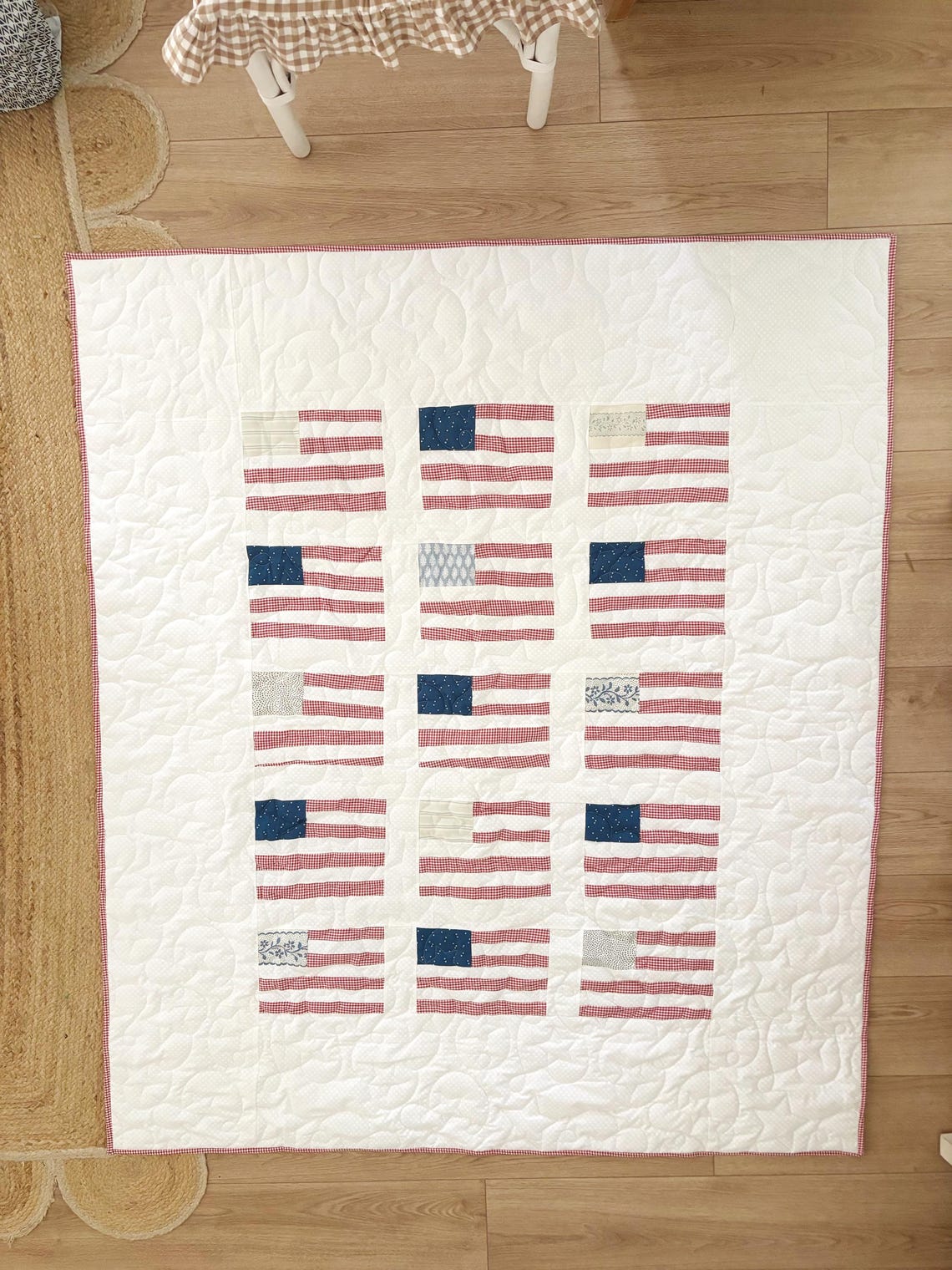 American Flag Quilt Digital Pattern PDF - Etsy