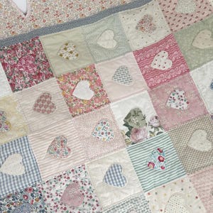 Scrappy Herz Quilt PDF Nähanleitung
