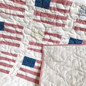 American Flag Quilt Digital Pattern PDF