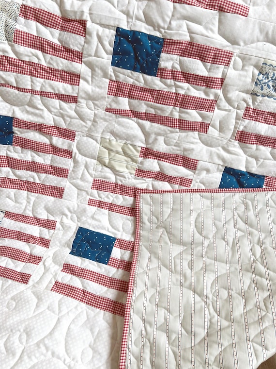American Flag Quilt Digital Pattern PDF