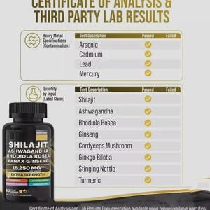 Sea Moss & Shilajit (Black Seed Oil, Turmeric, Ashwagandha, Ginger, Vitamin D 画像 3
