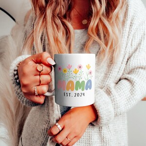 Custom mama cup, Mama est 2024, Mothers Day Cup, Pregnancy Gift, Expecting mom gift, Baby Shower Mama Cup, First Time Mom