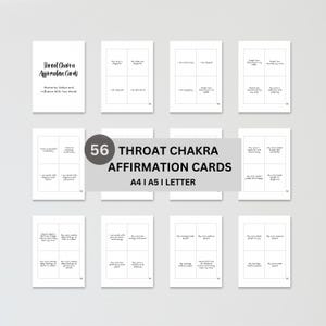 56 Throut Affirmation Cards, Affirmation Cards Digital, Vision Board Printables, Affirmation Cards Deck, Positive Affirmation Cards Pdf