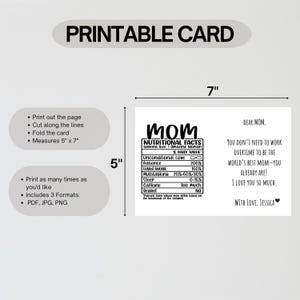 Druckbare Karte - Lustige Geburtstagskarte für Mama - Lustige Muttertagskarte - Mama Geburtstagskarte - Geburtstagskarte zum Ausdrucken - Download für Mama