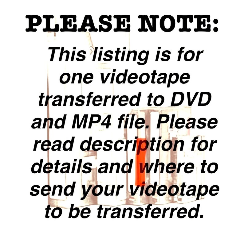 Videotape Transfer to DVD Mp4 Files, Professional Tape Transfer