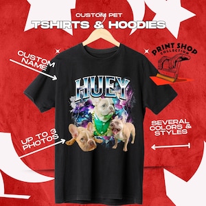 Custom Comfort Colors® Retro Dog Shirt, Personalized Pet Tee, Custom Photo Vintage 90s Graphic, Bootleg Rap Dog Shirt, Custom Design Tshirt