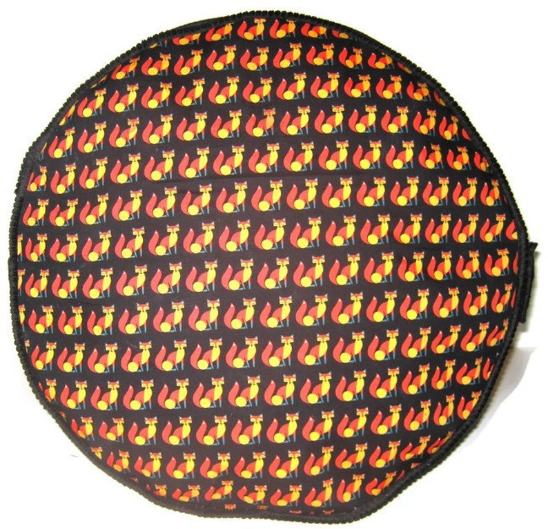 Foxes Pouffe Foot Rest Bean Bag Floor Cushion, Bean Bag Fabric OTtoman image 1