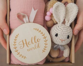 Set de regalo para bebé recién nacido, regalo para bebé niño, regalo para bebé niña, caja de regalo para recién nacido, caja de regalo para bebé recién nacido, regalo para baby shower, regalo para bebé