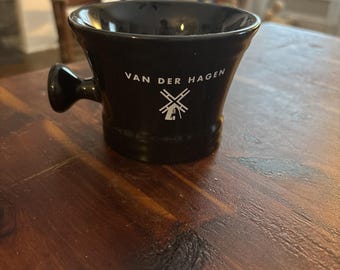 Taza de afeitar Van Der Hagen negra