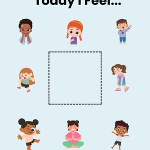 Tarjetas de emociones y póster de sentimientos imprimibles para niños: Rincón de la calma, actividad SEL, herramienta de regulación emocional