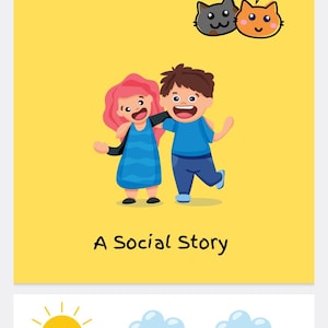 Making Friends Social Story | Printable Digital Download for Kids | Autism Resource