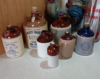 Vintage McCormick Distilling Platte Valley Zachary Syrup McKelvy Little Handle Jug and More Your Choice Free Shipping
