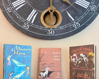 Vintage 1970s Horse Book Bundle: White Shell, Triple Crown Winners, Mystery Horse