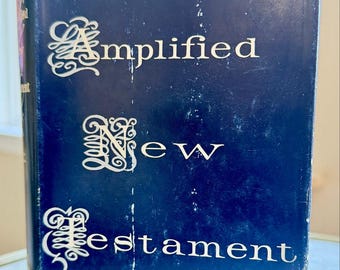 Vintage Amplified New Testament Zondervan Seventeenth Edition Hardcover Bible Study Book