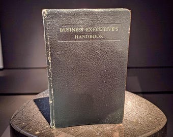Vintage 1938 Business Executive Handbook Prentice Hall Reference Book