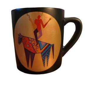 LAUREL BURCH 1992 Free Spirit dancing in the autumn moon Coffee Cup