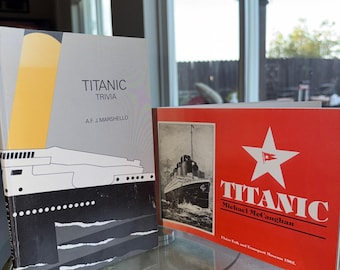 Titanic Book Bundle 1982 Museum Paperback 1987 Titanic Trivia First Printing