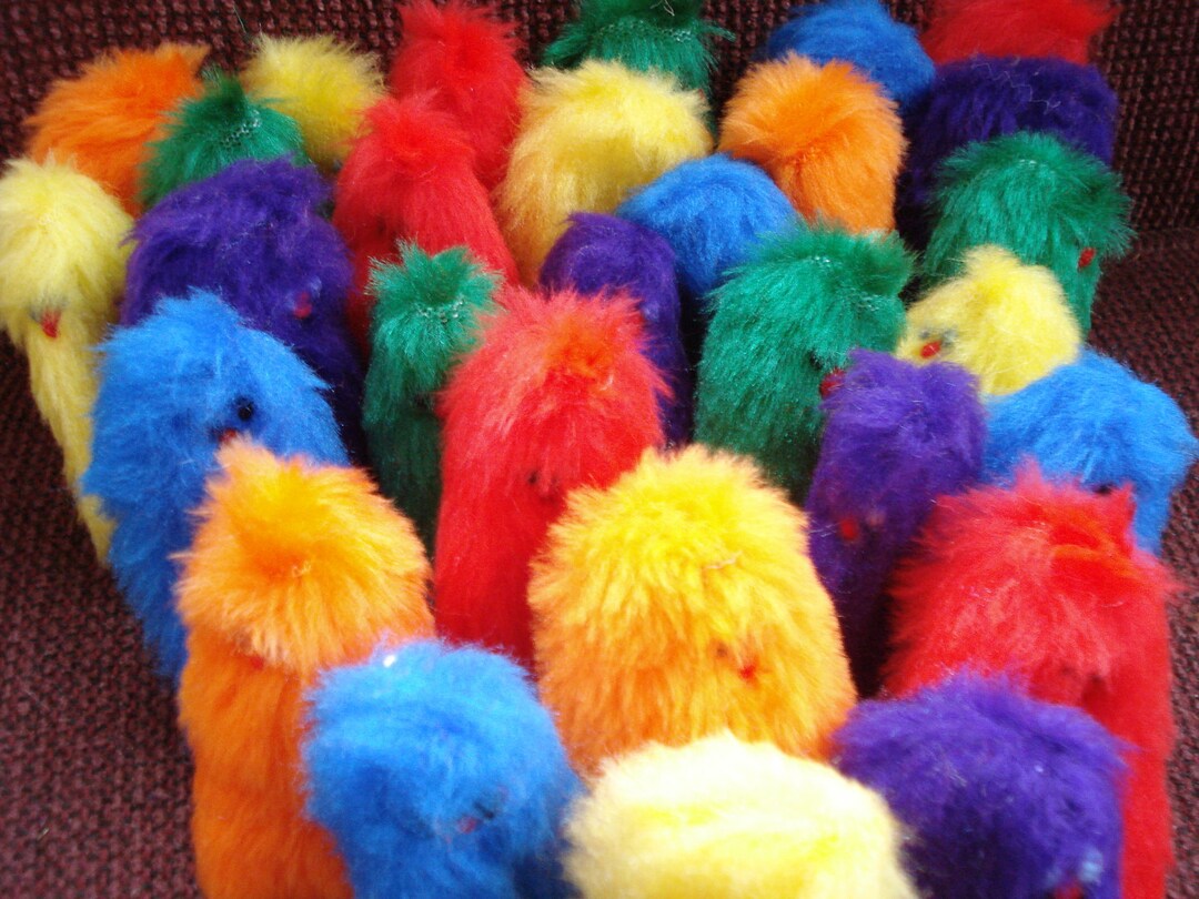 25 Bright Color Finger Puppets Red, Green, Blue, Yellow, Purple, Orange ...