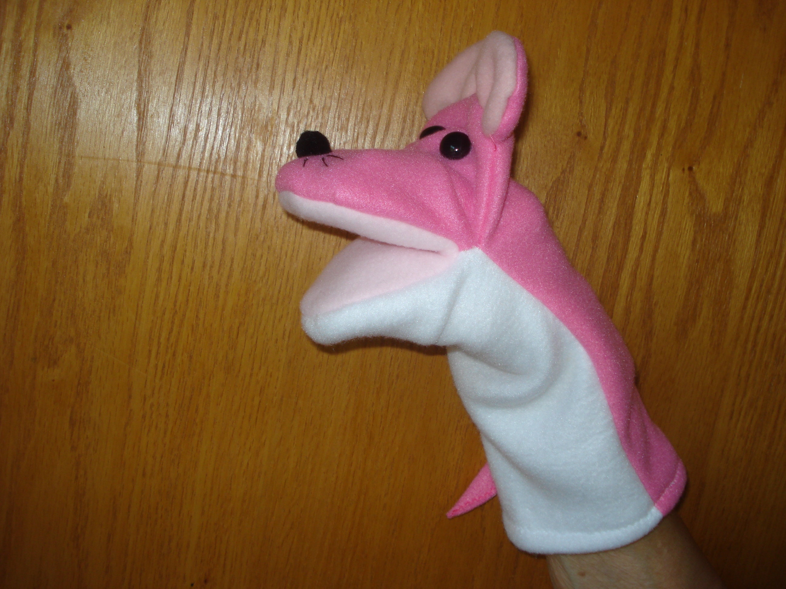 Pink Mouse Hand Puppet Puppets Mice Social Skills Movable Etsy