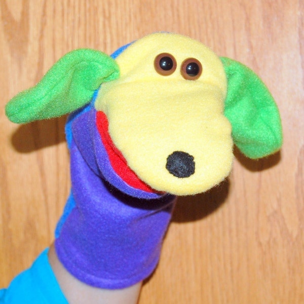 Multi-Colored Dog for Teaching Colors Hand Puppet