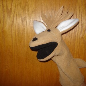 Deer Hand Puppet Hand Made Moveable Mouth - Etsy