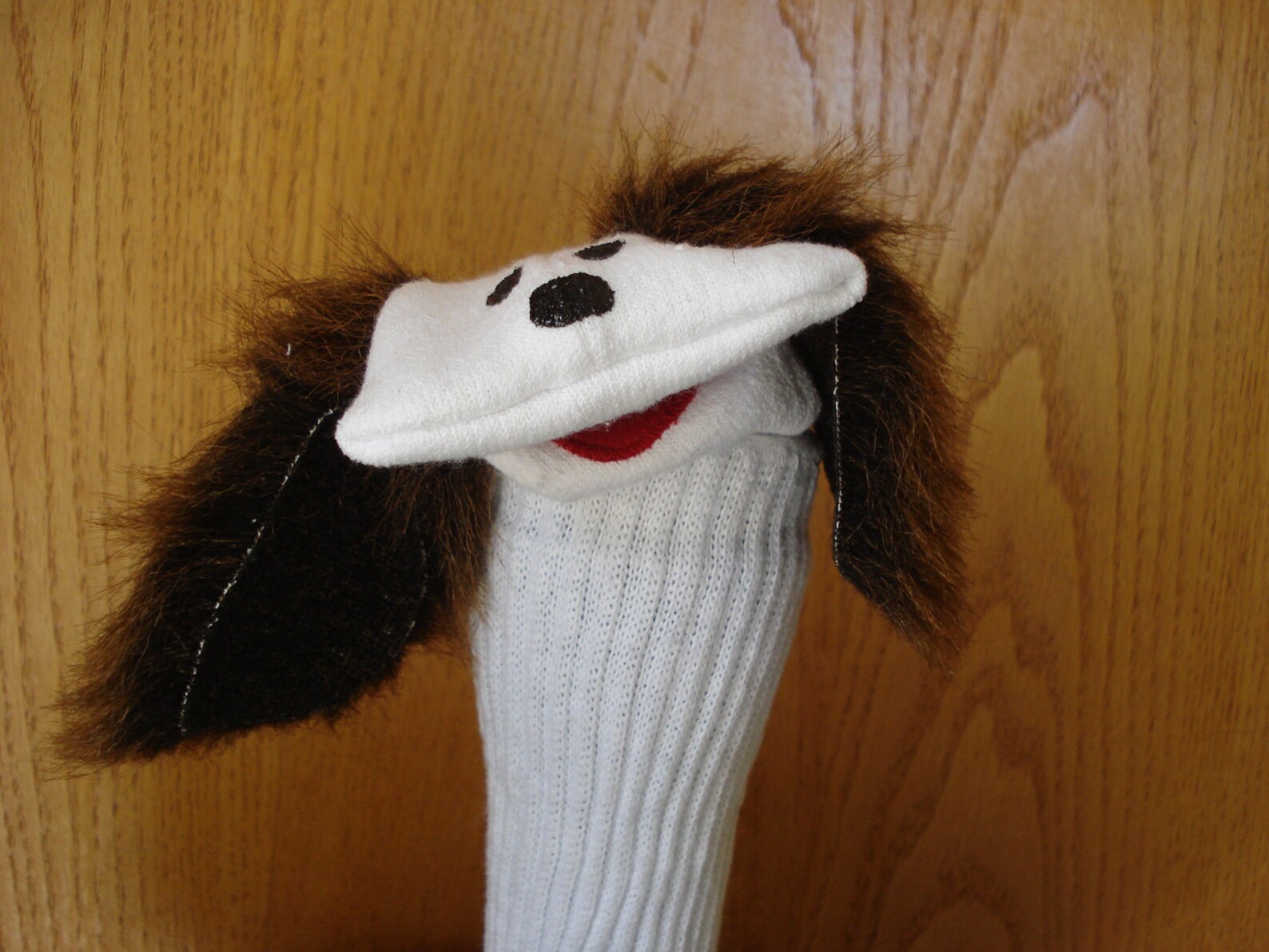 Dog Sock Puppet Brown Faux Ears Etsy