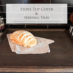 Couvercle de la cuisinière et/ou plateau de service