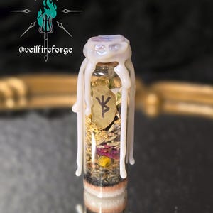 Anti-Anxiety Spell Jar – 20ml Glass Bottle Sealed with Wax, Witchy Home Decor, Spell, Altar, Ritual Supplies, Offerings, Gift, Pagan, curio