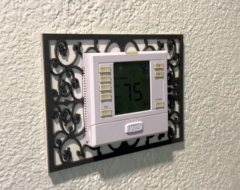 Couvre-plaque murale pour thermostat, 3D, conçu pour les dimensions de votre thermostat