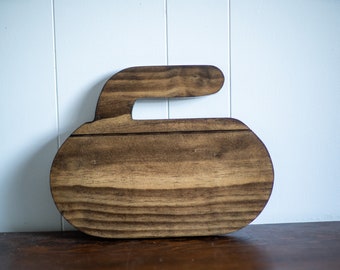 Curling Stone Charcuterie Board, Serving Board, Grazing Board, Housewarming Gift