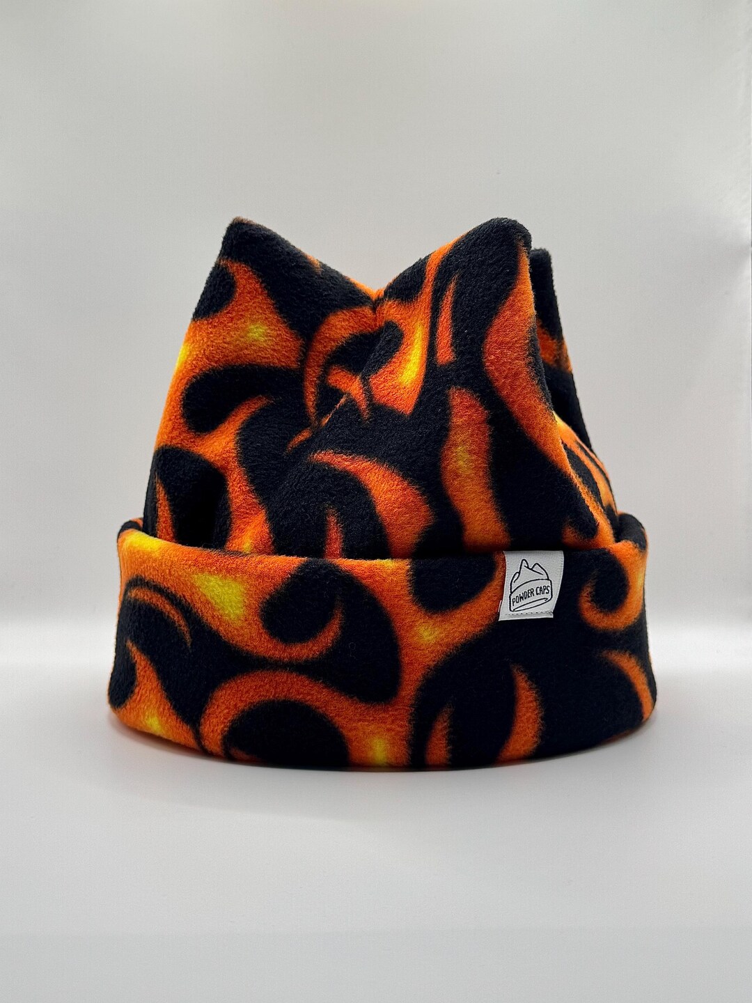 Fire Flame Super Cozy 4 Point Beanie - Etsy