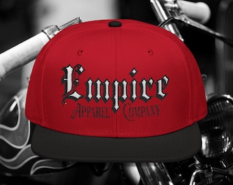 Embroidered Snapback Hat - Empire Apparel Company Streetwear Cap