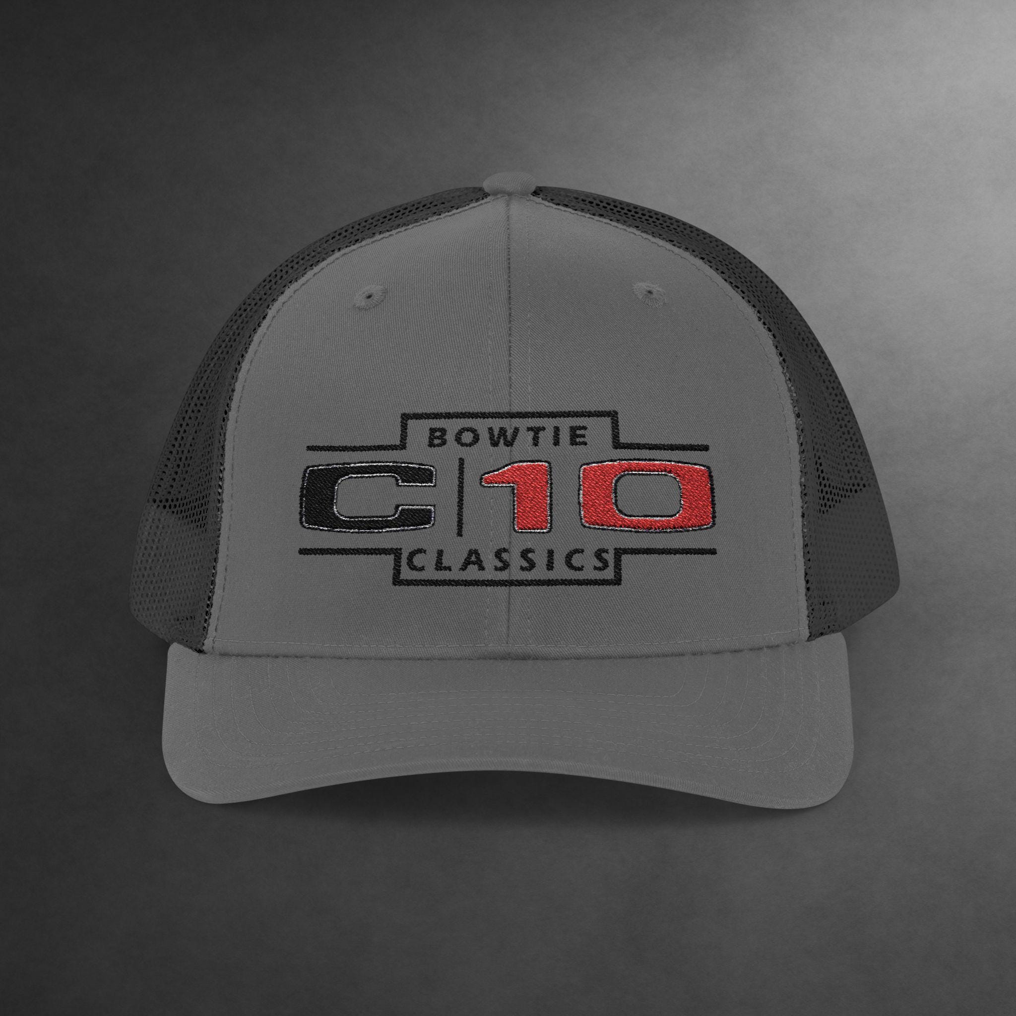 C10 Bowtie Snapback Trucker Cap, Vintage C10 Hat, Classic Truck Lover Gift, Retro C10 Truck Hat, C10 Truck Driver Apparel