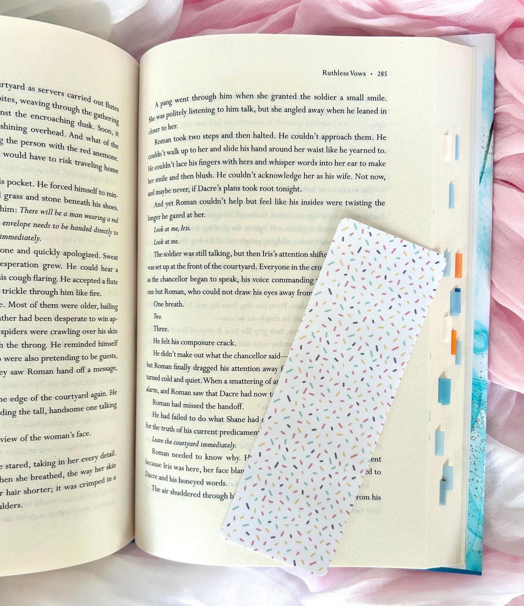 Springles Bookmark Rainbow Confetti Sprinkles Bookmark - 2x6 - Etsy