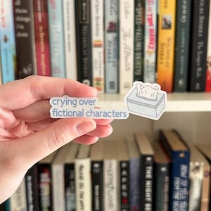 Crying Over Romans Charaktere Laptop Kindle Wasserflasche Aufkleber
