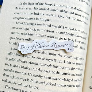 Lek z wyboru: Naklejka na butelkę wody Romantasy Laptop Kindle
