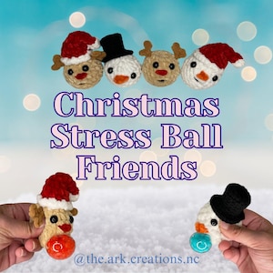 Christmas Stress Ball Friends Pattern Bundle
