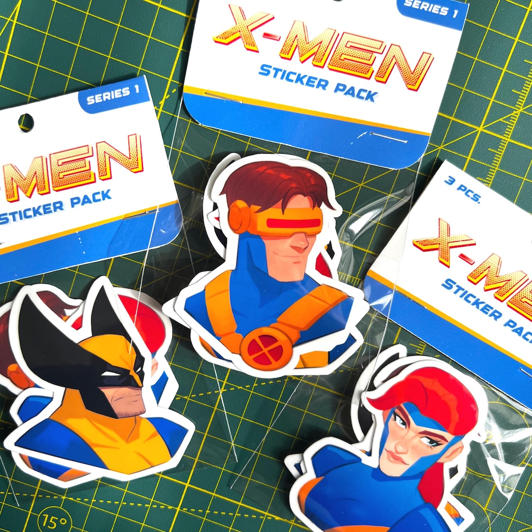 X-men Marvel Glossy Sticker Pack or Single Sticker (cyclops, Jean Grey ...