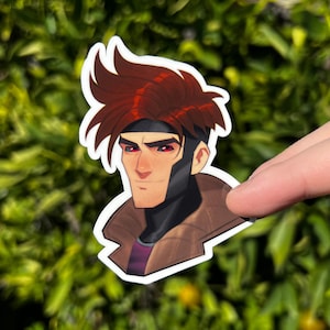 Gambit Glossy Vinyl Marvel Sticker