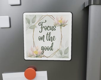 Christian Magnet: Floral Scripture, Positive Home Decor
