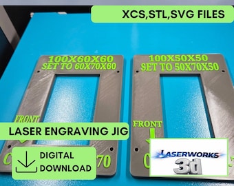 xtool f2 ultra uv jig 100x60 crystal | stl, xcs, svg, lightburn files