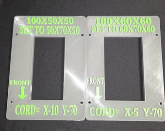 xtool f2 uv crystal jig set for 100x50x50 & 100x60x60 k9 glass blocks petg fixture