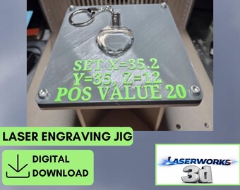 Heart Crystal Engraving Jig for xTool F2 Ultra UV (Digital Download)